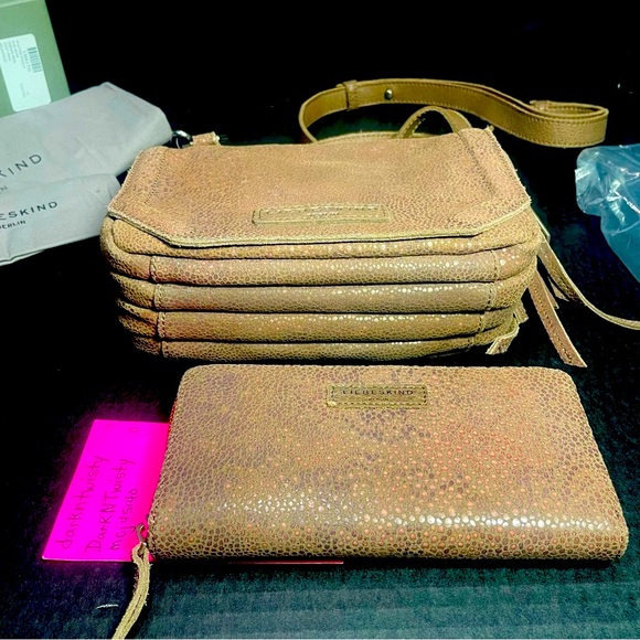 BNWT LIEBESKIND 4 Compartment Crossbody  and Matching Wallet RARE SET - Picture 4 of 16